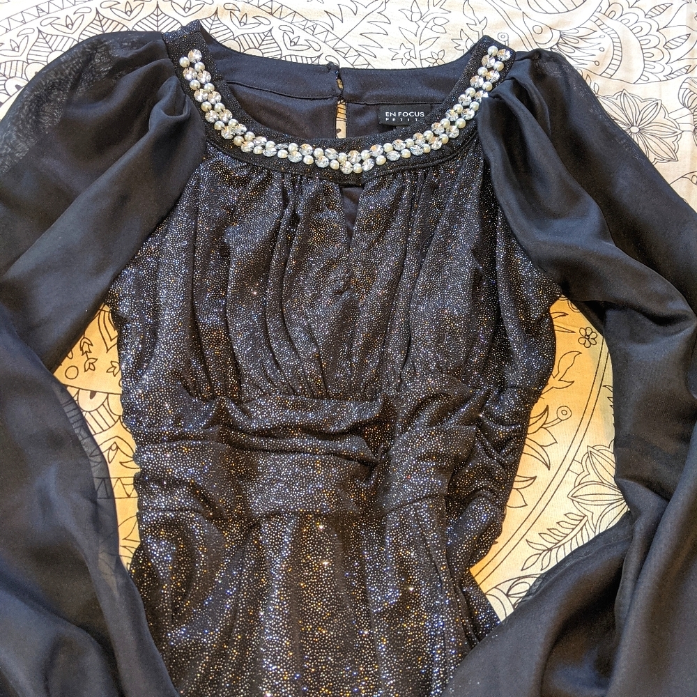 Semi formal black sparkle dress